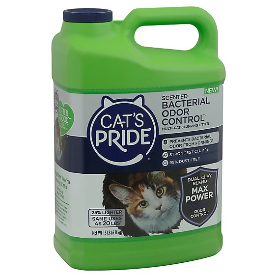 Cats Pride Bacterial Odor Control Litter - 15 Lb
