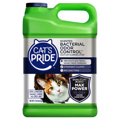 Cats Pride Bacterial Odor Control Litter - 15 Lb