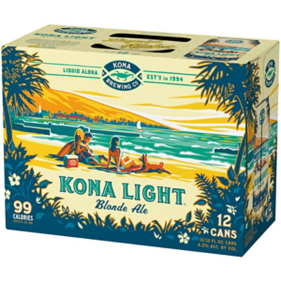 Kona Light Blonde Ale Cans - 12-12 Fl. Oz. - Image 1