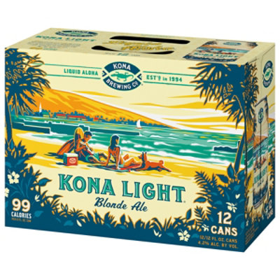 Kona Light Blonde Ale Cans - 12-12 Fl. Oz. - Image 3