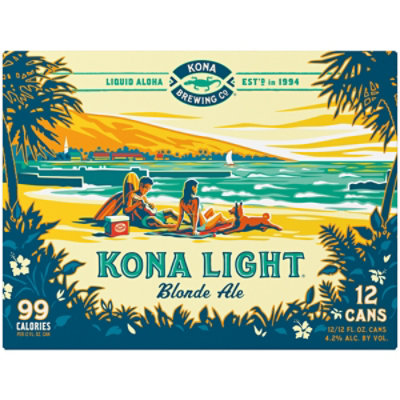 Kona Light Blonde Ale Cans - 12-12 Fl. Oz. - Image 4