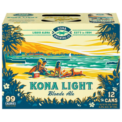 Kona Light Blonde Ale Cans - 12-12 Fl. Oz. - Image 2