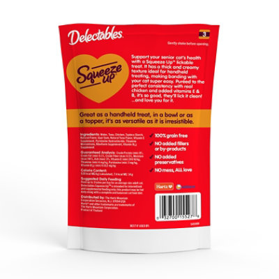 Delectables Squeeze Up Chicken Cat Food 10 Years - 4-.5 Oz - Image 4