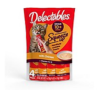 Delectables Squeeze Up Chicken Cat Food 10 Years - 4-.5 Oz