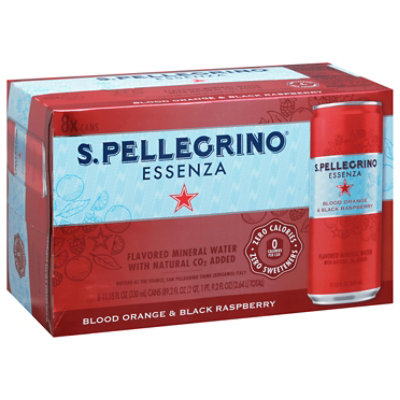 Sanpellegrino Essenza Water Carbonated Blood Orange Black Raspberry - 8-330 Ml