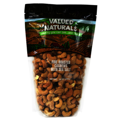 Valued Naturals Fire Roasted Cashews With Sea Salt Prepackaged - 20 Oz. - Image 1