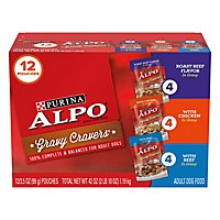 Alpo Gravy Cravers Dog Food Wet Beef And Chicken - 12-3.5 Oz - Image 1
