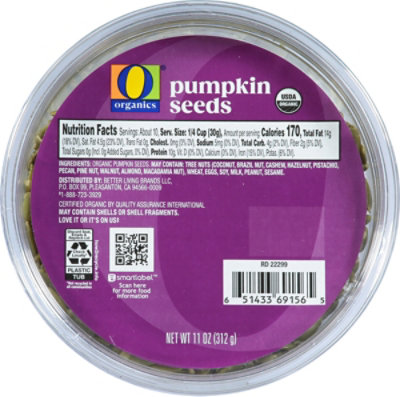 O Organics Pumpkin Seeds Prepackaged - 11 Oz - Image 1