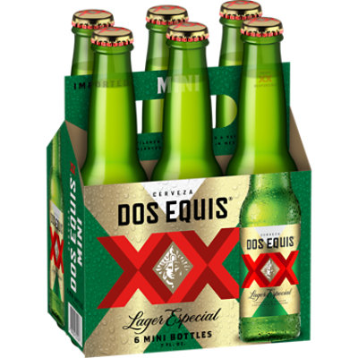 Dos Equis Mexican Lager Beer Bottles - 6-7 Fl. Oz. - Image 2