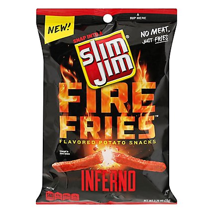 Slim Jim Fire Fries Inferno Flavored Potato Snacks - 2.75 Oz - Image 3