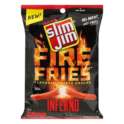 Slim Jim Fire Fries Inferno Flavored Potato Snacks - 2.75 Oz - Image 1