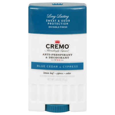 Cremo Blue Cedar & Cypress Deodorant - 2.65 Oz - Image 3