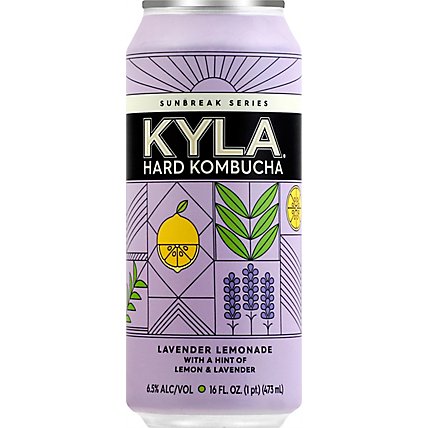 Kyla Hard Kombucha Sunbreak 2 Lavender Lemonade In Cans - 16 Fl. Oz. - Image 2