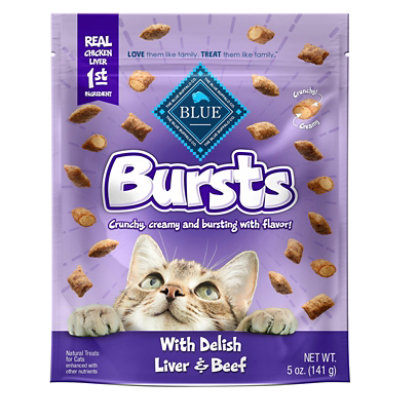 Blue Buffalo Bursts Filled Cat Treats Liver & Beef - 5 Oz