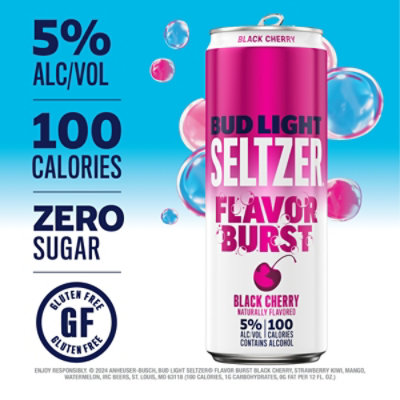 Bud Light Gluten Free Hard Seltzer Variety Pack Slim Cans - 24-12 Fl. Oz. - Image 4