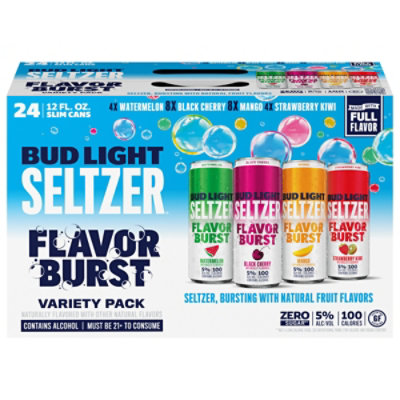 Bud Light Gluten Free Hard Seltzer Variety Pack Slim Cans - 24-12 Fl. Oz. - Image 2