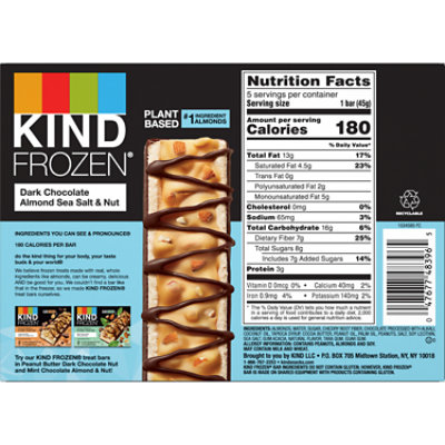 KIND Frozen Bar Dark Chocolate Almond Sea Salt - 5-1.6 Fl. Oz. - Image 6