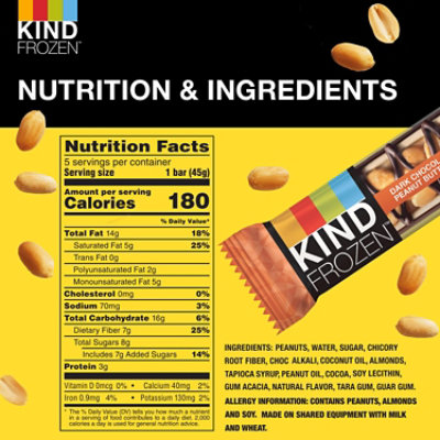 KIND Frozen Bar Dark Chocolate Peanut Butter - 5-1.6 Oz - Image 5