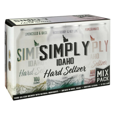 Simply Idaho Seltzer Variety In Cans - 12-12 Fl. Oz.