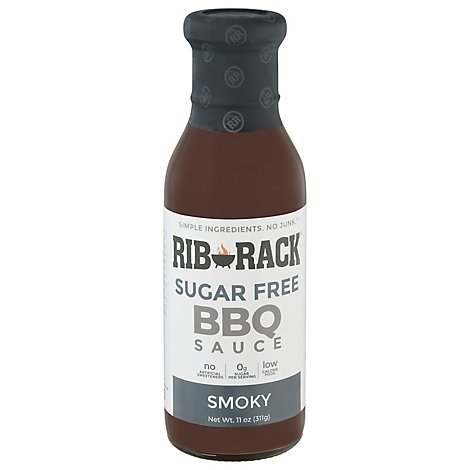 Rib Rack Sauce Bbq Smoky Sf - 11 Oz