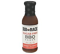 Rib Rack Sauce Bbq Sweet Spicy Sf - 11 Oz