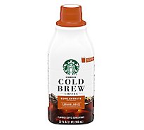 Starbucks Multi Serve Concentrate Caramel Dolce Flavored Cold Brew Coffee Bottle - 32 Oz