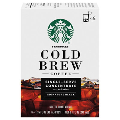 Starbucks Cold Brew Black Coffee - 6-1.35 Fl. Oz.