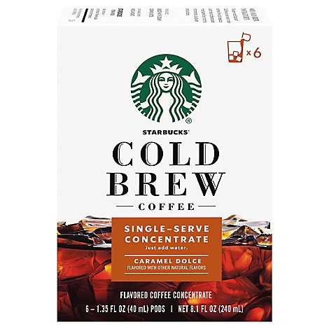 Starbucks Cold Brew Caramel Coffee - 6-1.35 Fl. Oz.