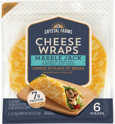 Crystal Farms Mrb Jk Cheese Wraps - 6 Oz - Image 2