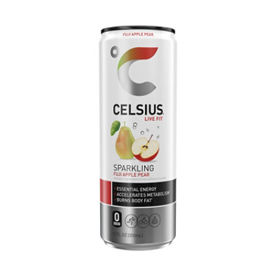 Celsius Sparkling Fuji Apple Pear - 12 Fl. Oz. - Image 1