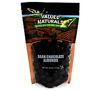 Valued Naturals Dark Chocolate Covered Almonds - 26 Oz.
