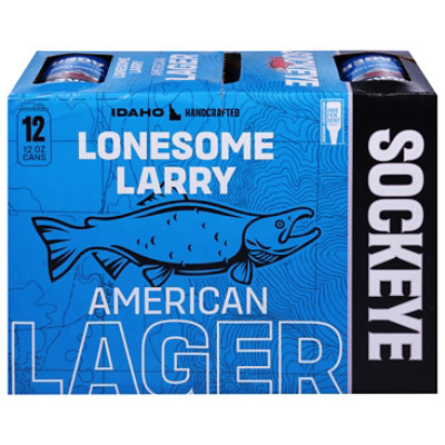 Sockeye Lonesome Larry Lager In Cans - 12-12 Fl. Oz.