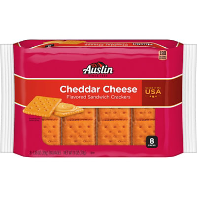 Austin Cheddar Cheese Sandwich Crackers - 8-1.38 Oz - Image 1