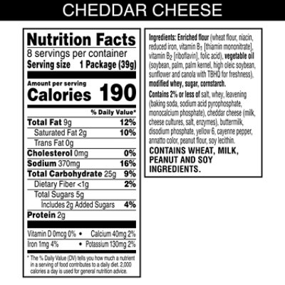 Austin Cheddar Cheese Sandwich Crackers - 8-1.38 Oz - Image 2