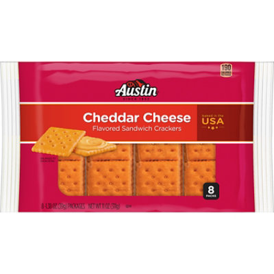 Austin Cheddar Cheese Sandwich Crackers - 8-1.38 Oz - Image 6