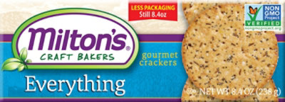 Milton's Craft Bakers Everything Gourmet Crackers - 8.4 Oz - Image 2