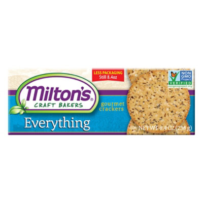 Miltons Cracker Gourmet Everythngrs - 8.4 Oz