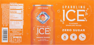 Sparkling Ice Orange Mango With Antioxidants And Vitamins Zero Sugar - 8-12 Fl. Oz. - Image 6