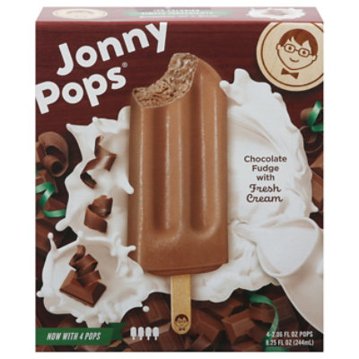 JonnyPops Frozen Treats Chocolate Fudge With Fresh Cream - 4-2.06 Fl. Oz. - Image 3