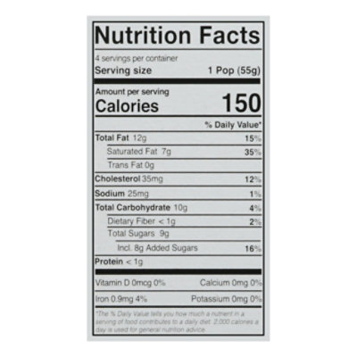 JonnyPops Frozen Treats Chocolate Fudge With Fresh Cream - 4-2.06 Fl. Oz. - Image 4