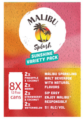 Malibu Splash Variety Pack In Cans - 8-12 Fl. Oz. - Image 4