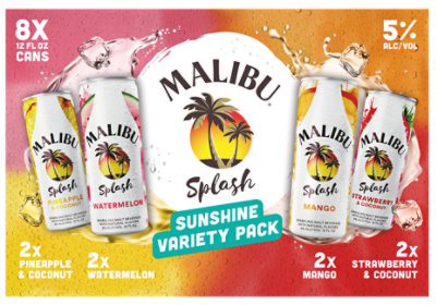 Malibu Splash Variety Pack In Cans - 8-12 Fl. Oz. - Image 2