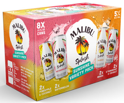 Malibu Splash Variety Pack In Cans - 8-12 Fl. Oz. - Image 1