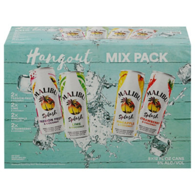 Malibu Splash Variety Pack In Cans - 8-12 Fl. Oz.