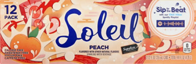Signature Select Soleil Water Sparkling Peach - 12-12 Fl. Oz. - Image 2