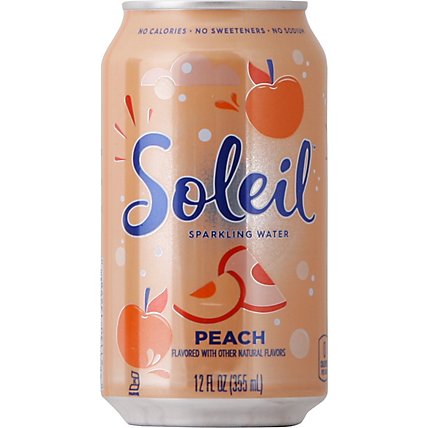 Signature Select Soleil Water Sparkling Peach - 12 Fl. Oz. - Image 6
