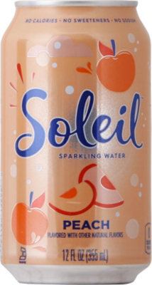 Signature Select Soleil Water Sparkling Peach - 12 Fl. Oz. - Image 6