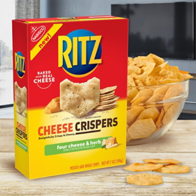 RITZ Cheese Crispers Chips Four Cheese & Herb - 7 Oz - Image 5