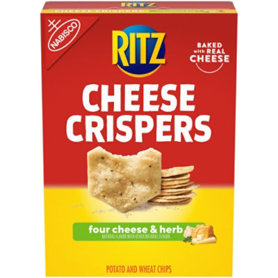 RITZ Cheese Crispers Chips Four Cheese & Herb - 7 Oz