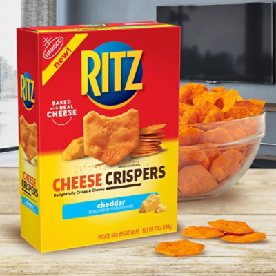 RITZ Cheese Crispers Chips Potato And Wheat Cheddar - 7 Oz - Image 4